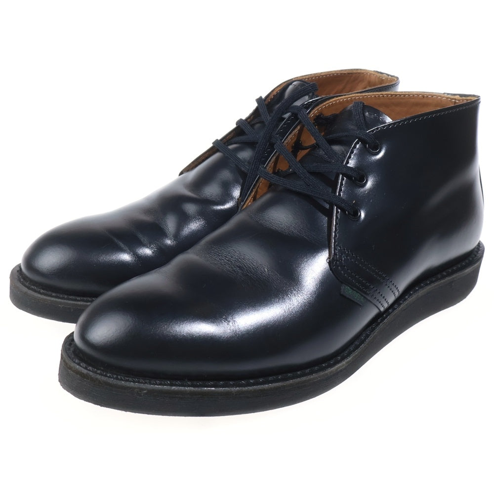 RED WING(レッド ウイング) 9196 POSTMAN CHUKKA プレーントゥ ポストマン チャッカ レザー ブーツ ブラック