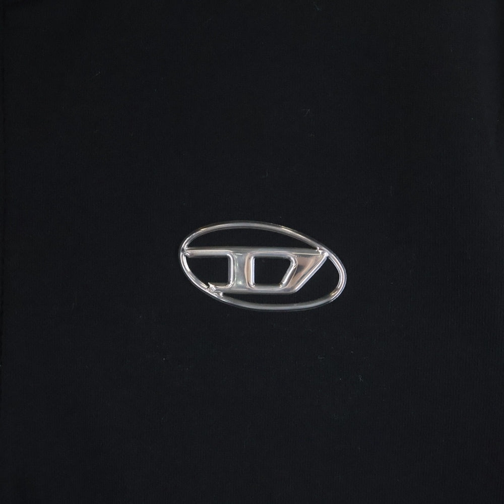 DIESEL(ディーゼル) S-GINNI-ZIP-OD Dロゴ ジップアップ スウェットシャツ ブラック A11439