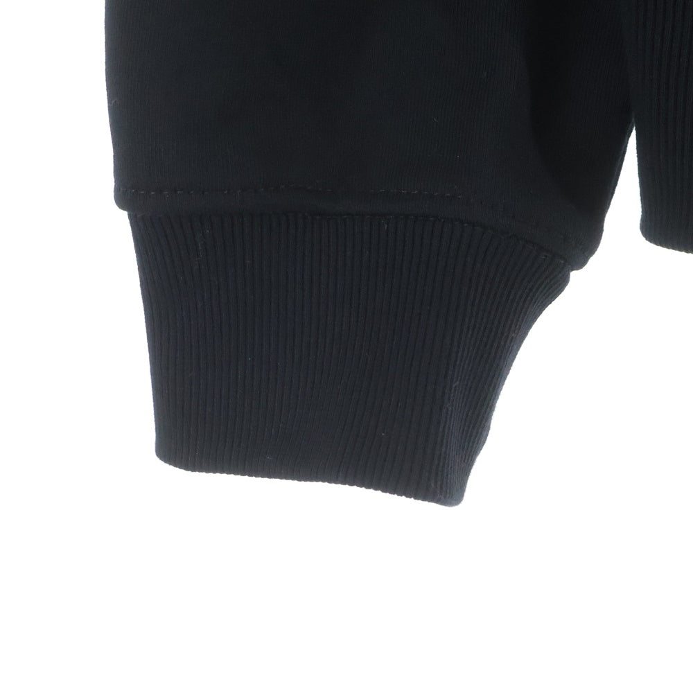 DIESEL(ディーゼル) S-GINNI-ZIP-OD Dロゴ ジップアップ スウェットシャツ ブラック A11439