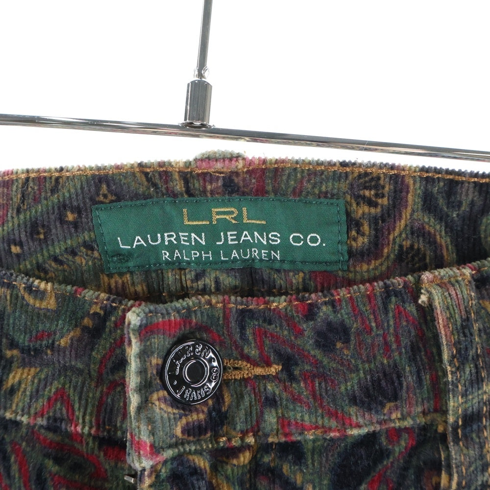 RALPH LAUREN(ラルフローレン) ペイズリー総柄 コーデュロイ パンツ マルチ