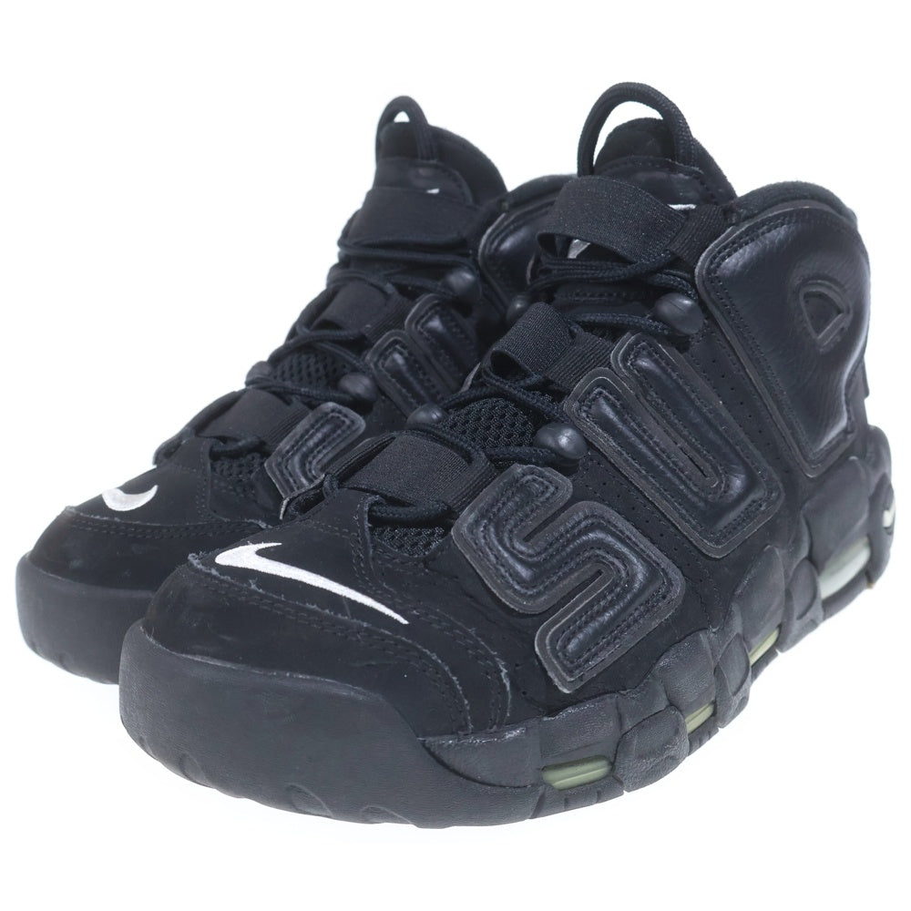 NIKE(ナイキ) 17SS ×SUPREME AIR MORE UPTEMPO シュプリーム エアモアアップテンポ ハイカットスニーカー ブラック US8/26cm 902290-001
