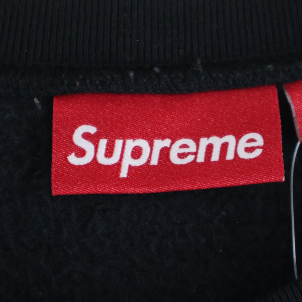 SUPREME(シュプリーム) 24AW Crest Crewneck クレスト クルーネック ロゴ スウェット トレーナー ブラック
