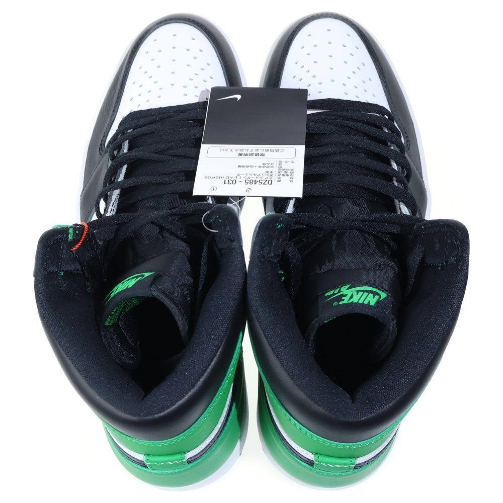 NIKE(ナイキ) AIR JORDAN 1 RETRO HIGH OG Celtics エアジョーダン 1 セルティック ローカットスニーカー ブラック/ホワイト/グリーン US10.5/28.5cm DZ5485-031