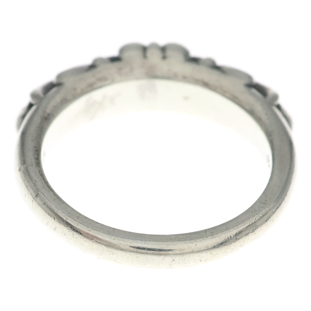 CHROME HEARTS(クロムハーツ) BABY CLASSIC P/D ベイビークラシックフローラルクロス PAVEダイヤ リング シルバー