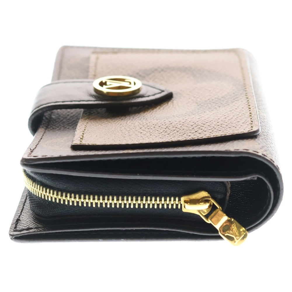 LOUIS VUITTON(ルイヴィトン) モノグラムジャイアントリバース ポルトフォイユジュリエット PVCレザー コンパクトウォレット 二つ折り財布 ブラウン M69432 レディース