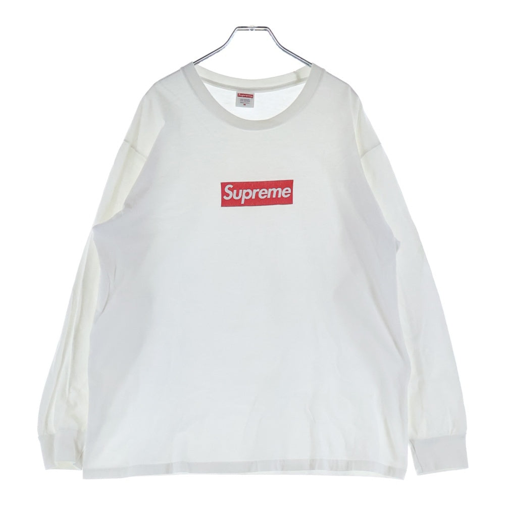 SUPREME(シュプリーム) 20AW Box Logo L/S Tee ボックスロゴ プリント クルーネック 長袖Tシャツ カットソー ホワイト