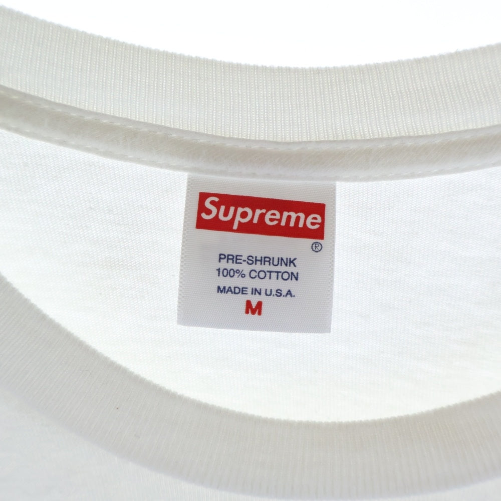 SUPREME(シュプリーム) 20AW Box Logo L/S Tee ボックスロゴ プリント クルーネック 長袖Tシャツ カットソー ホワイト