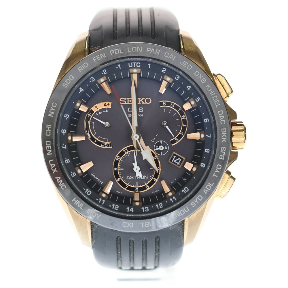 SEIKO(セイコー) ASTRON アストロン デイデイト GPSソーラー電波 ブラック文字盤 ウォッチ 腕時計 ブラック SBXB055