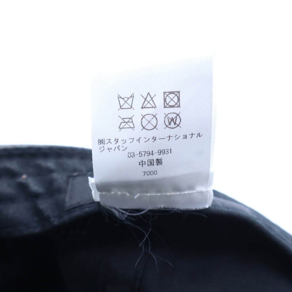 DSQUARED2(ディースクエアード) ICON ロゴ刺繍 ダメージ加工 ベースボールキャップ 帽子 ブラック