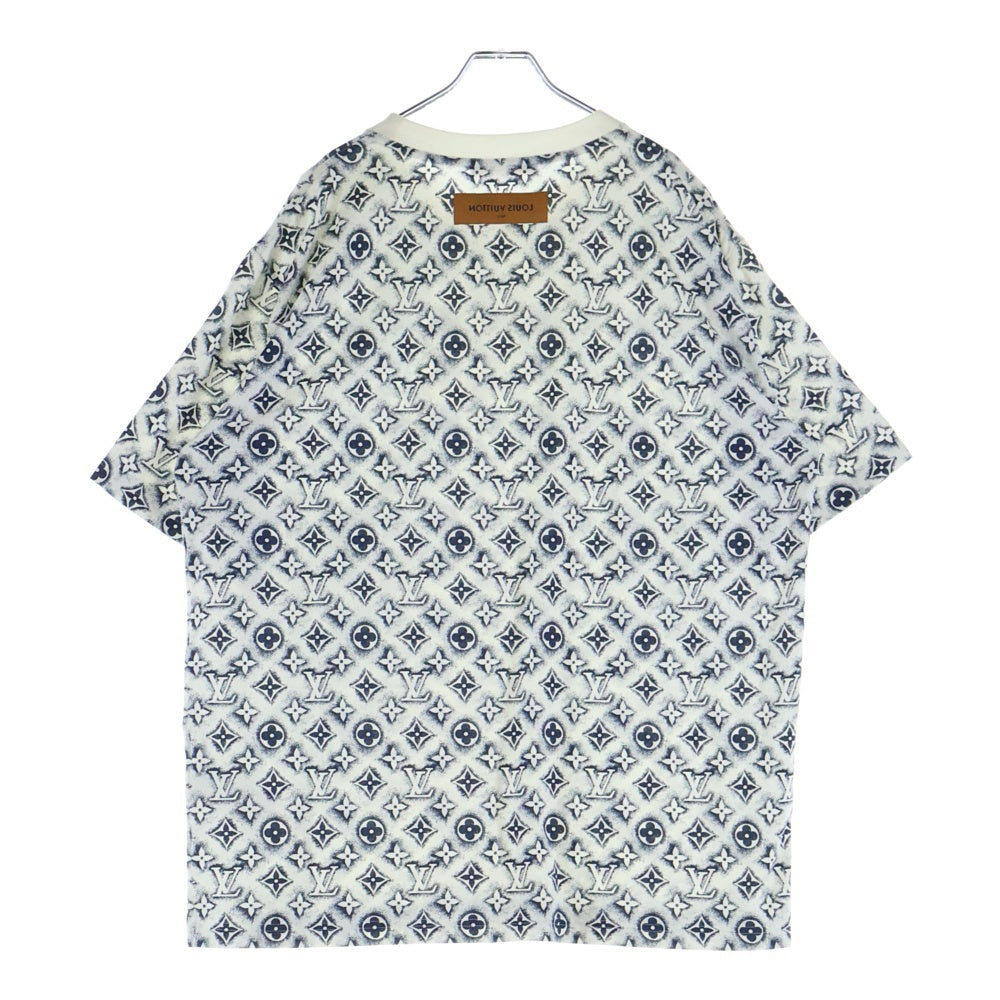 LOUIS VUITTON(ルイヴィトン) 24SS モノグラム ステンシル 半袖Tシャツ ホワイト/ネイビー RM241MM NPG HPY15W