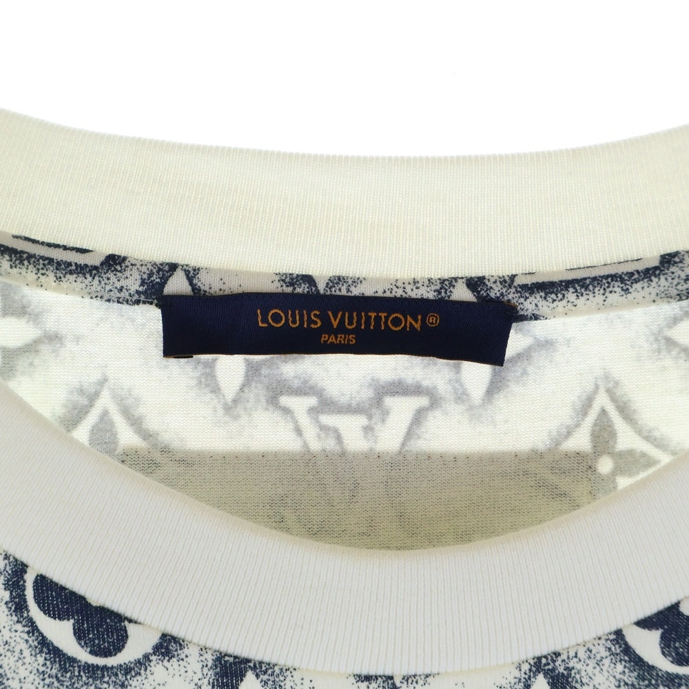 LOUIS VUITTON(ルイヴィトン) 24SS モノグラム ステンシル 半袖Tシャツ ホワイト/ネイビー RM241MM NPG HPY15W