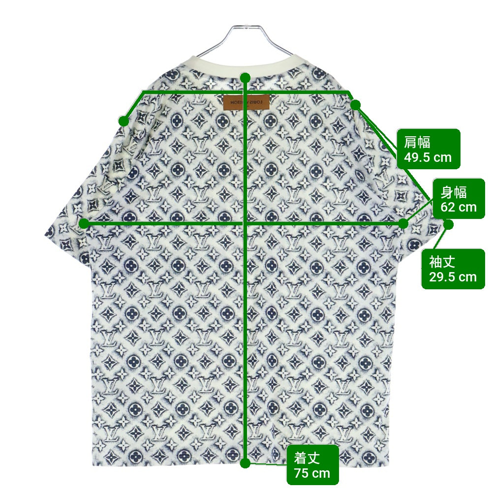 LOUIS VUITTON(ルイヴィトン) 24SS モノグラム ステンシル 半袖Tシャツ ホワイト/ネイビー RM241MM NPG HPY15W