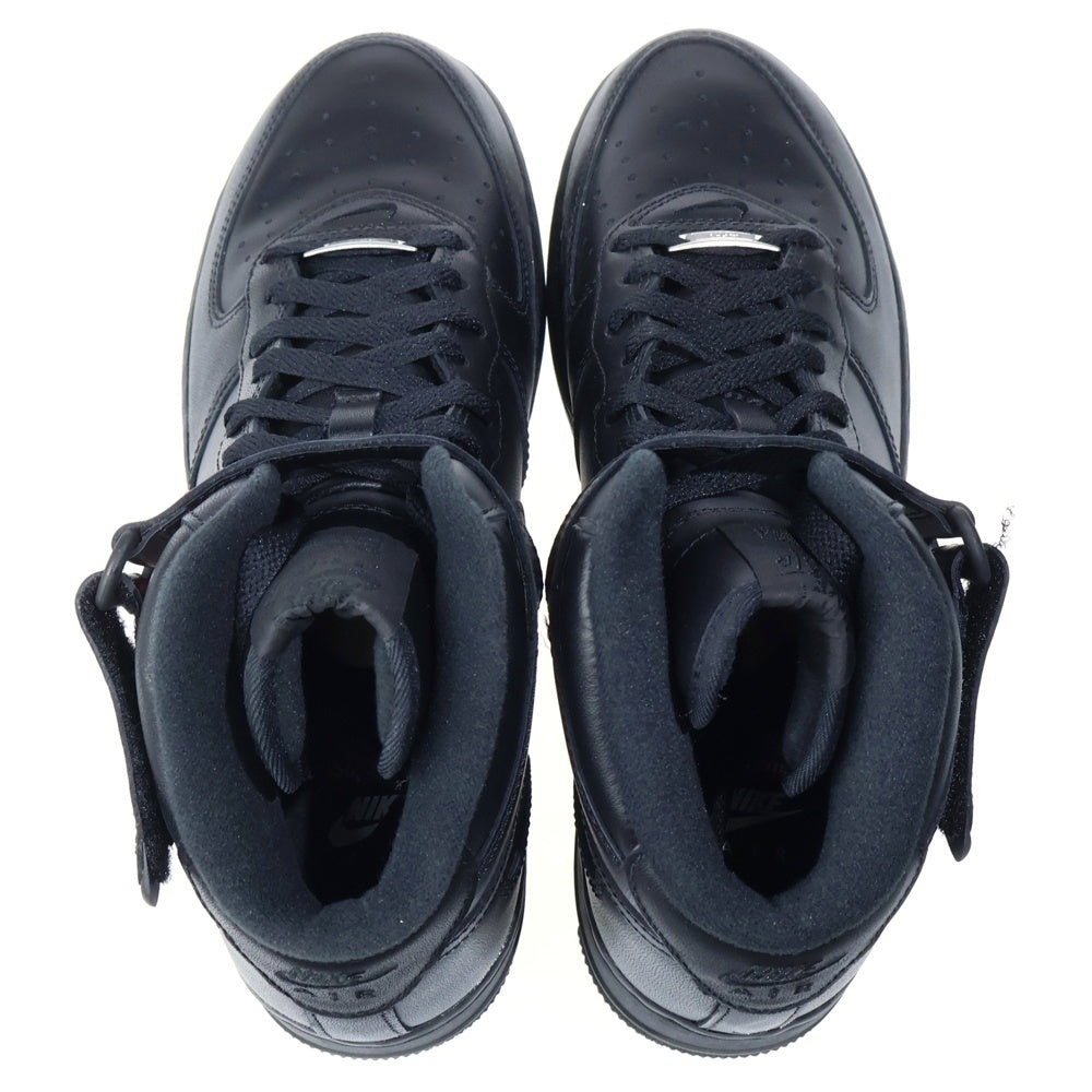 NIKE(ナイキ) ×SUPREME AIR FORCE 1 MID SP シュプリーム エアフォース1 ミッドカットスニーカー ブラック US9/27cm FZ8784-001