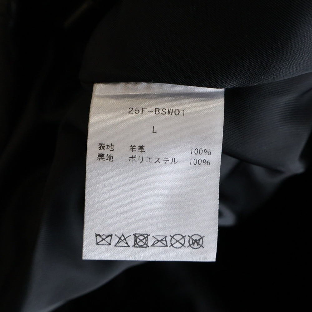 BELL STAMP WEAR(ベルスタンプ ウェア) 25AW CAR JAM V1 カージャム レザー ジャケット ブラック 25F-BSW01