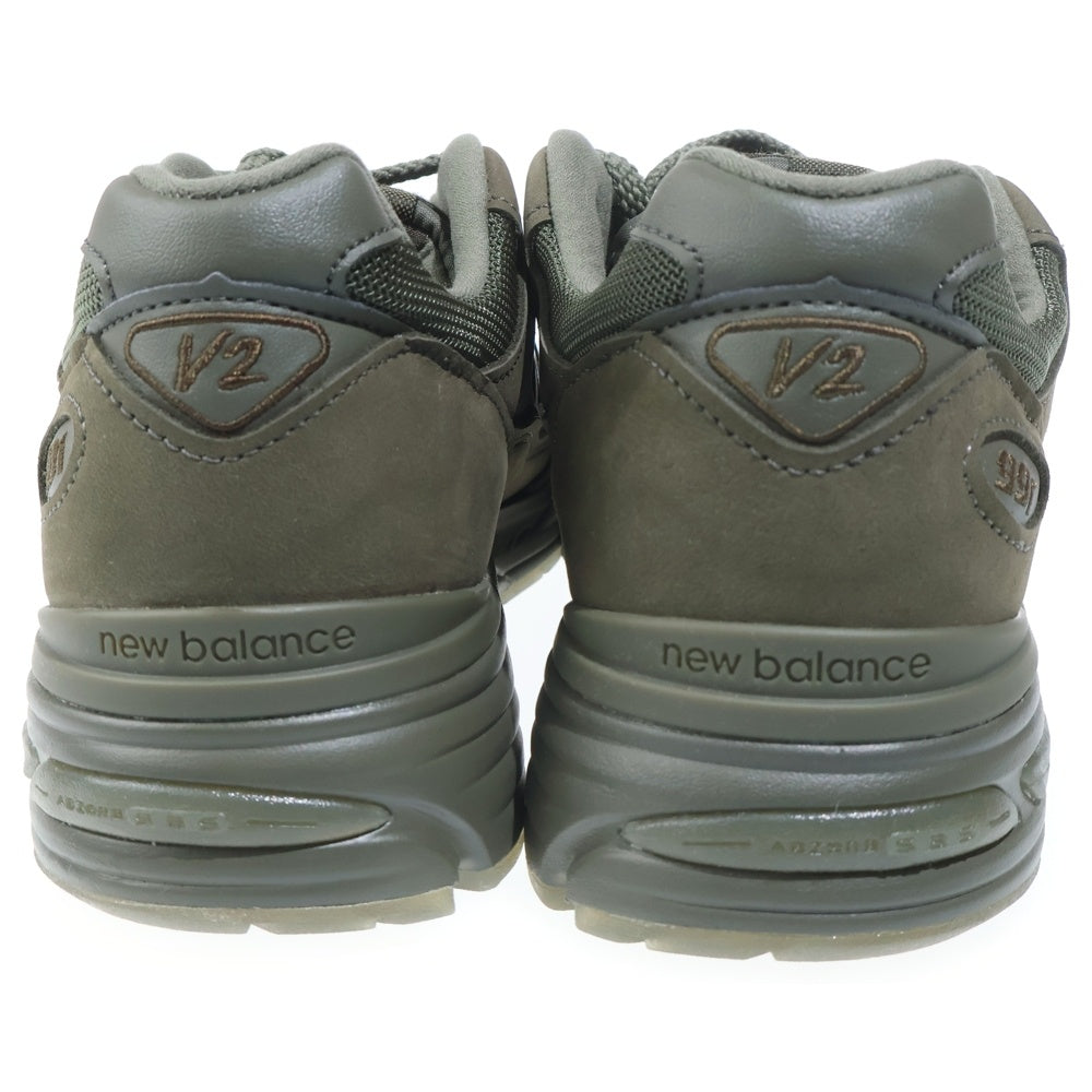New Balance(ニューバランス) U991SC2 ×Stone Island 991V2 GHOST MILITARY GREEN ストーンアイランド ゴースト ミリタリーグリーン メッシュ スウェードレザー ローカットスニーカー
