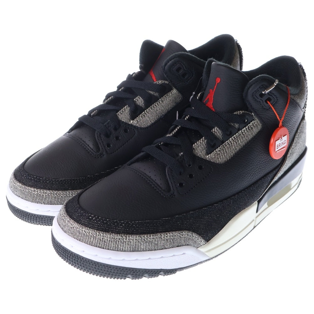 NIKE(ナイキ) ×Levi's AIR JORDAN 3 RETRO SP LEVI'S Tab リーバイス エアジョーダン3 レトロ リーバイスタブ レザー ローカットスニーカー US9/27cm IR0914-400