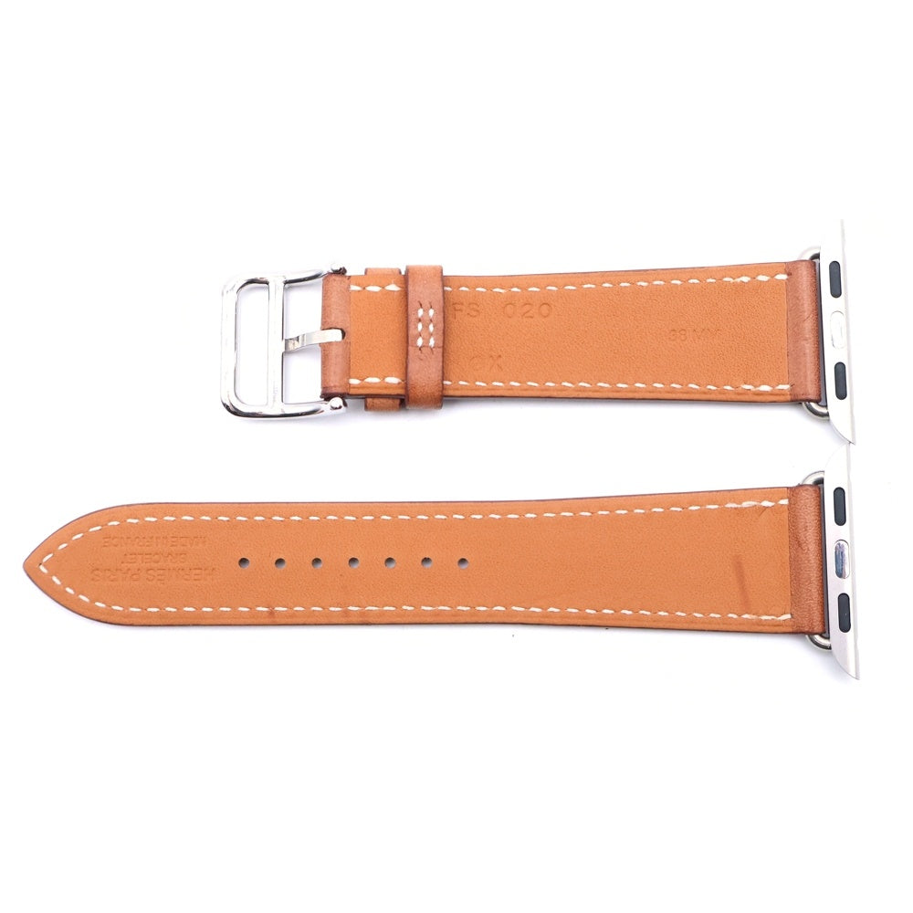 HERMES(エルメス) シンプルトゥール 38MM A刻印 レザー アップルウォッチブレスレット ストラップ ベルト ブラウン レディース