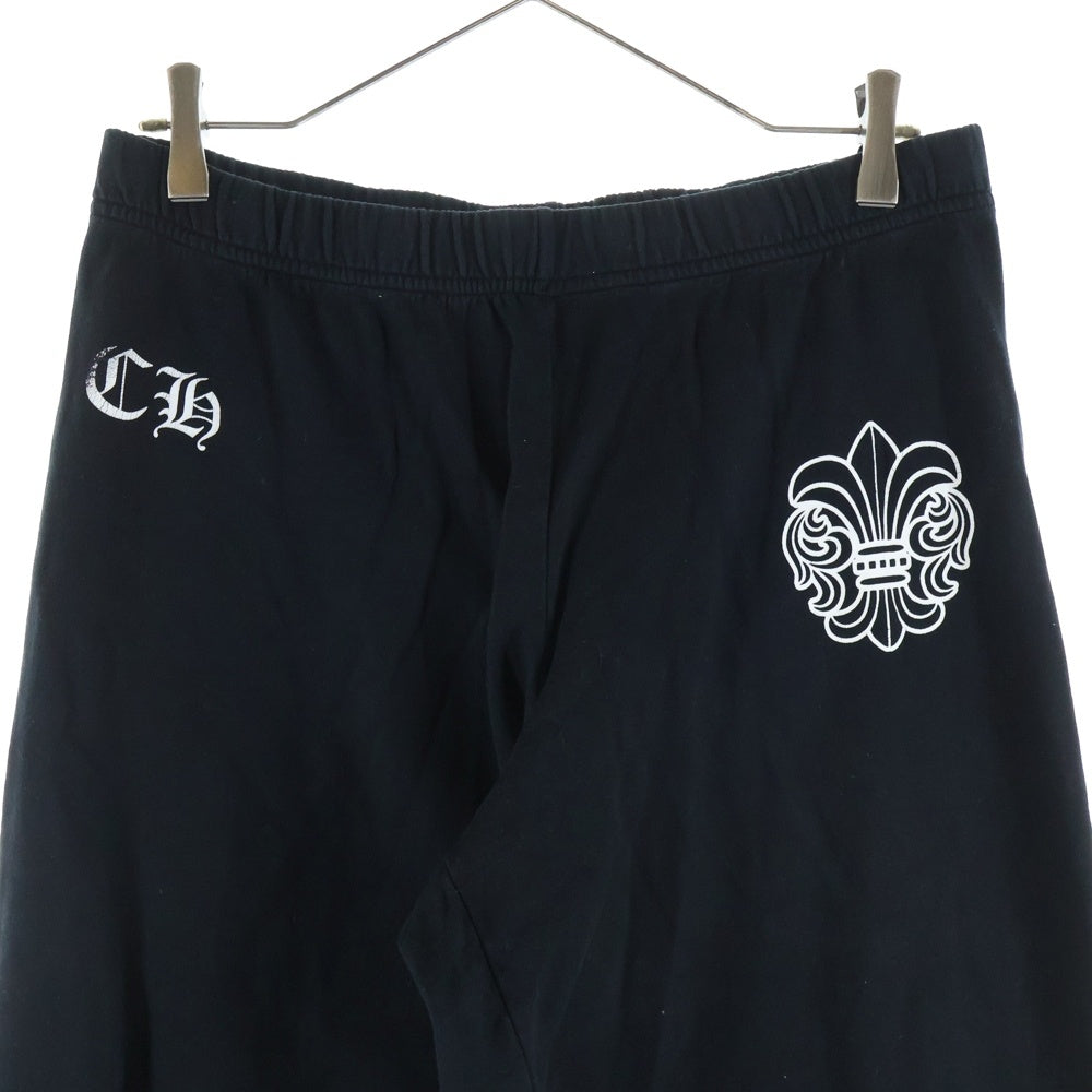 CHROME HEARTS(クロムハーツ) OLD SWEAT PANT オールド フレア プリント スウェット ロングパンツ ブラック