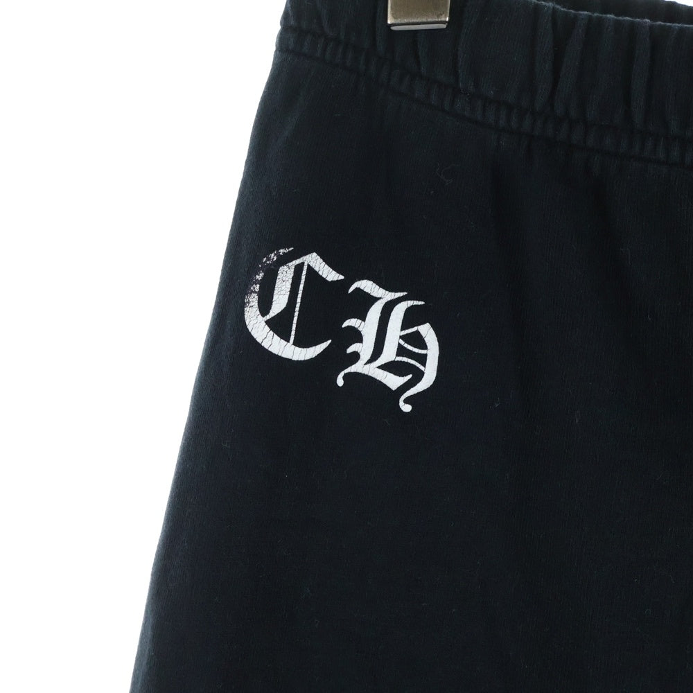CHROME HEARTS(クロムハーツ) OLD SWEAT PANT オールド フレア プリント スウェット ロングパンツ ブラック