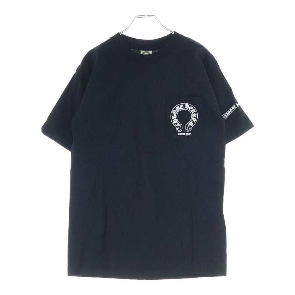 CHROME HEARTS(クロムハーツ) OLD HORSESHOE TOKYO S/S TEE オールド ホースシュープリント 東京限定 半袖ポケットTシャツ カットソー ブラック