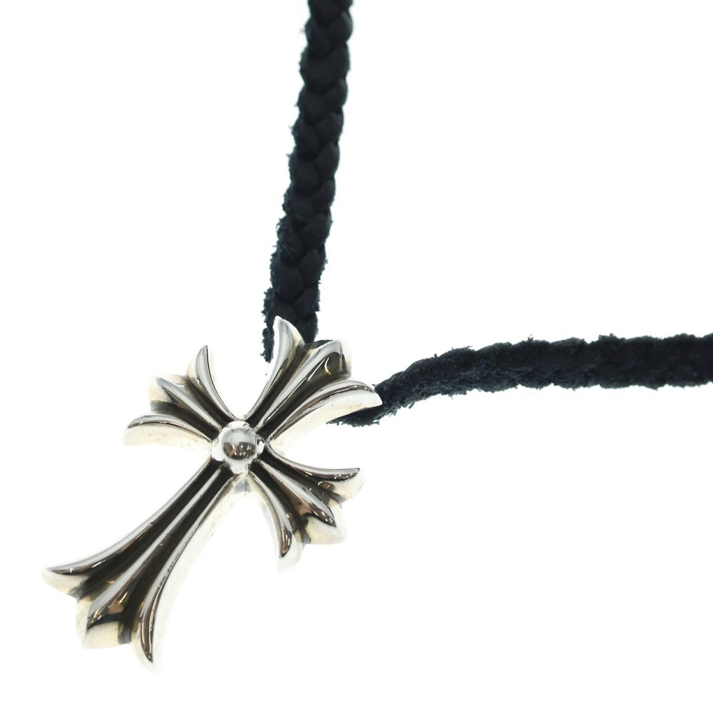 CHROME HEARTS(クロムハーツ) CH CRS SMLスモールCHクロス BC ボロチップブレイド ネックレス シルバー BCA220