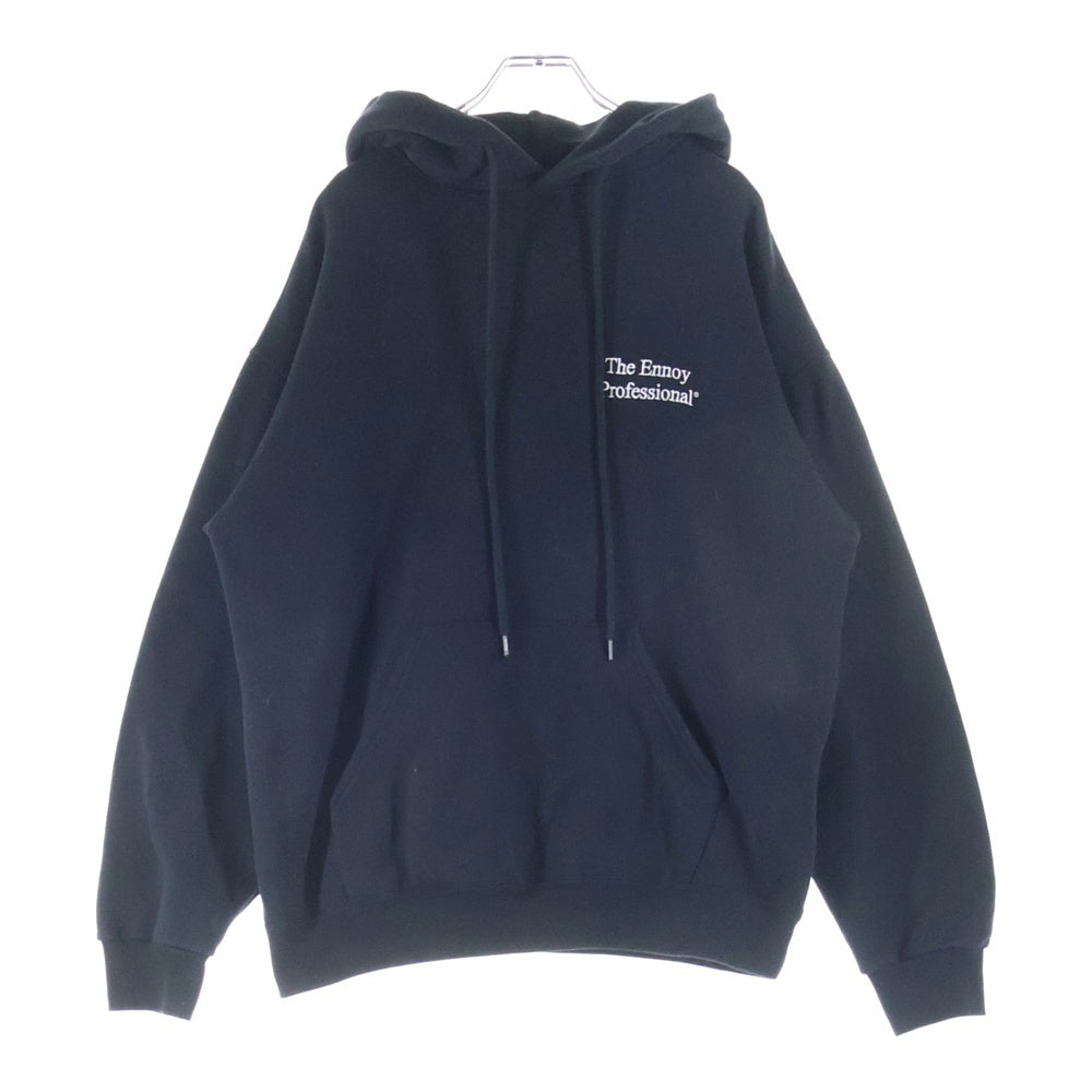 The Ennoy Professional(エンノイプロフェッショナル) 20AW ロゴ刺繍 スウェット プルオーバーパーカー ブラック AW20BRENCT02NTL