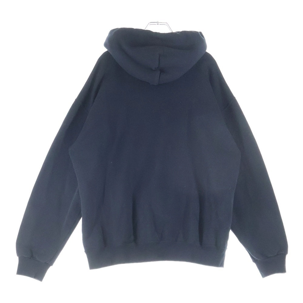 The Ennoy Professional(エンノイプロフェッショナル) 20AW ロゴ刺繍 スウェット プルオーバーパーカー ブラック AW20BRENCT02NTL