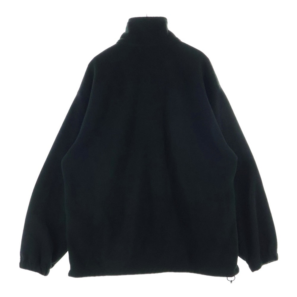 The Ennoy Professional(エンノイプロフェッショナル) 23AW CITY FLEECE JACKET ロゴ刺繍 シティフリース ジャケット ブラック AW23BRENJK01LP