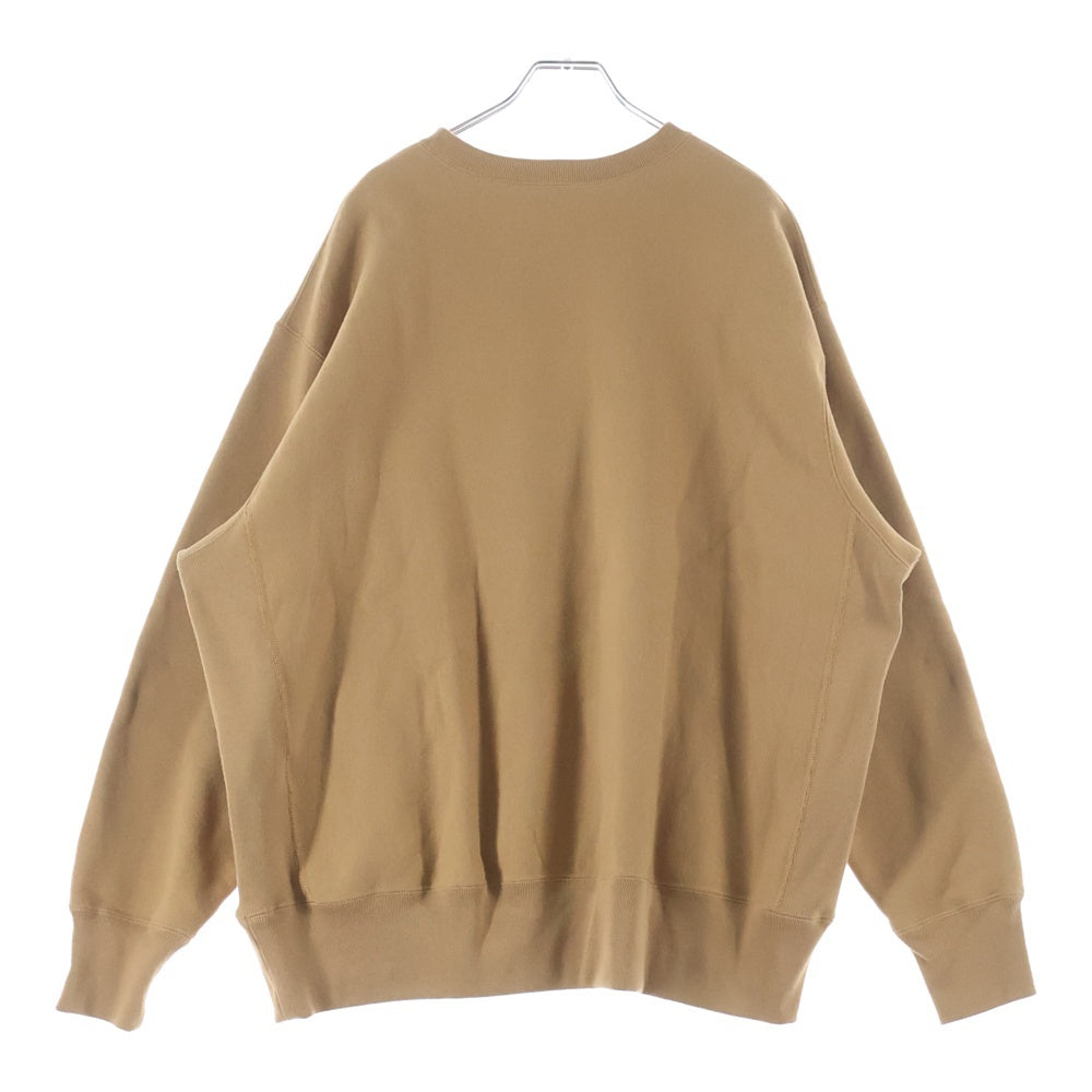 CHAMPION(チャンピオン) 24AW Reverse Weave Logo Crew Neck Sweat リバースウィーブ プリント クルーネック スウェットトレーナー ベージュ C8-A034