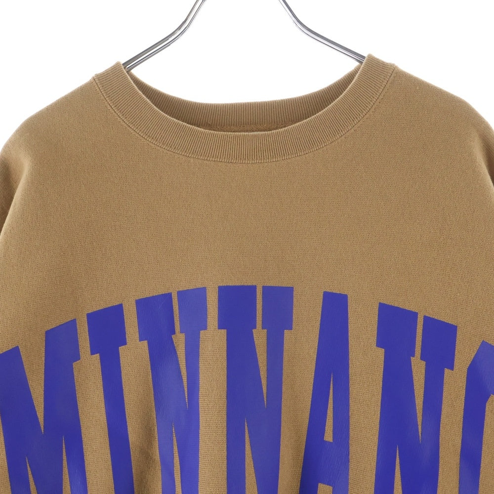 CHAMPION(チャンピオン) 24AW Reverse Weave Logo Crew Neck Sweat リバースウィーブ プリント クルーネック スウェットトレーナー ベージュ C8-A034