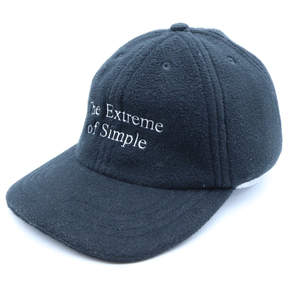The Ennoy Professional(エンノイプロフェッショナル) FLEECE CAP ロゴ刺繍 フリース キャップ 帽子 ブラック