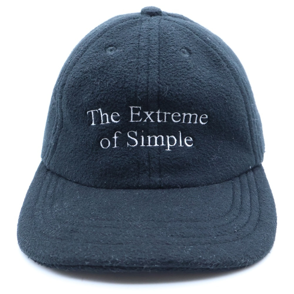 The Ennoy Professional(エンノイプロフェッショナル) FLEECE CAP ロゴ刺繍 フリース キャップ 帽子 ブラック
