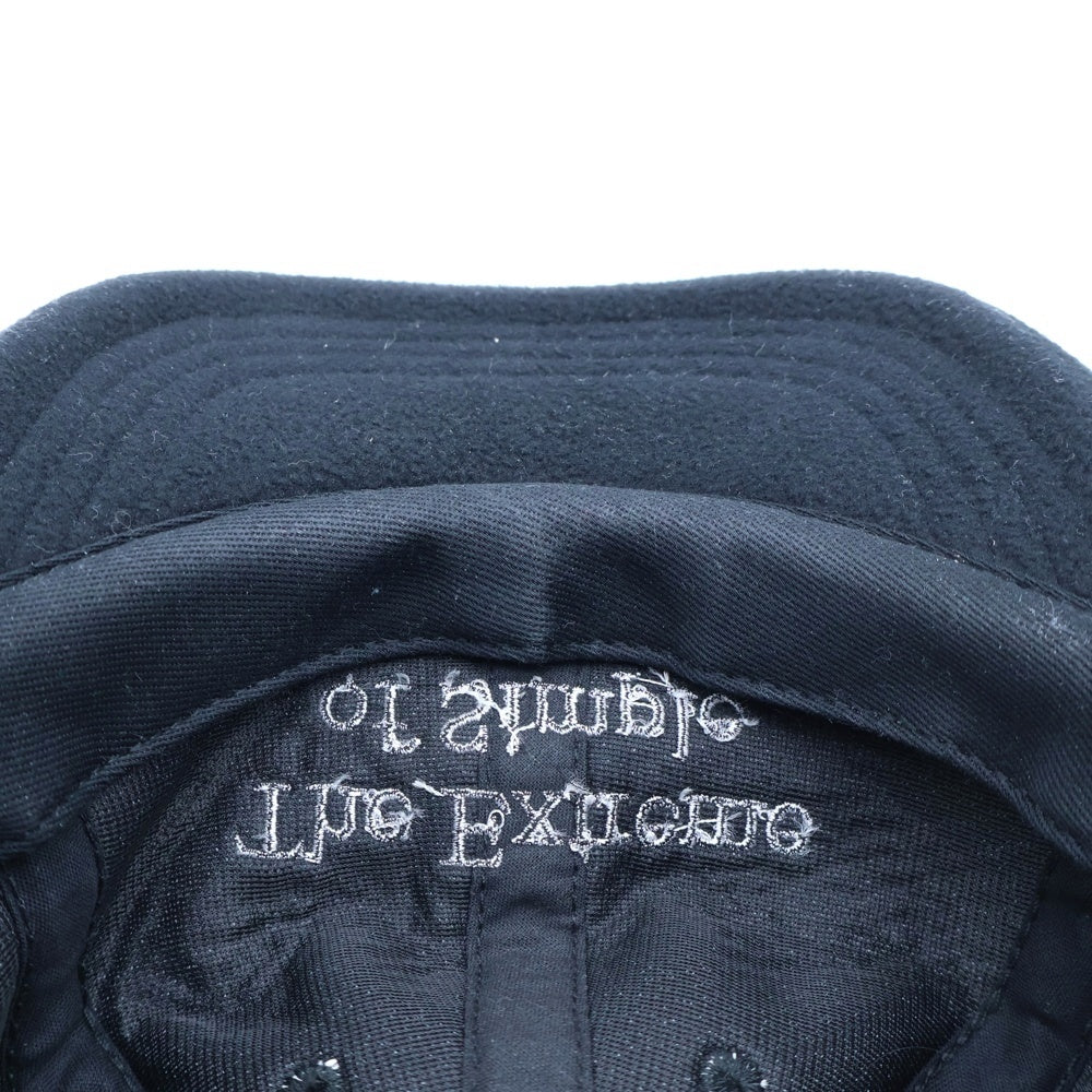 The Ennoy Professional(エンノイプロフェッショナル) FLEECE CAP ロゴ刺繍 フリース キャップ 帽子 ブラック