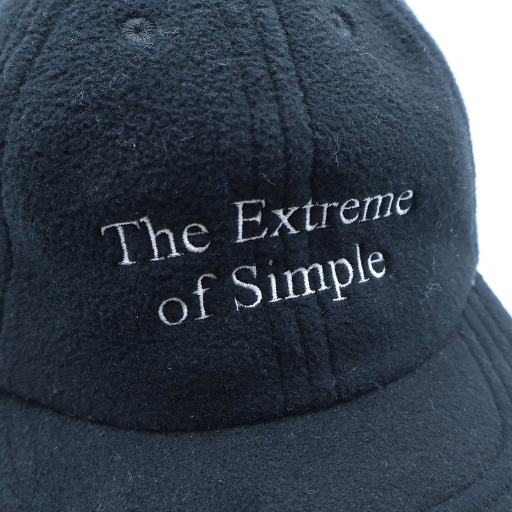 The Ennoy Professional(エンノイプロフェッショナル) FLEECE CAP ロゴ刺繍 フリース キャップ 帽子 ブラック