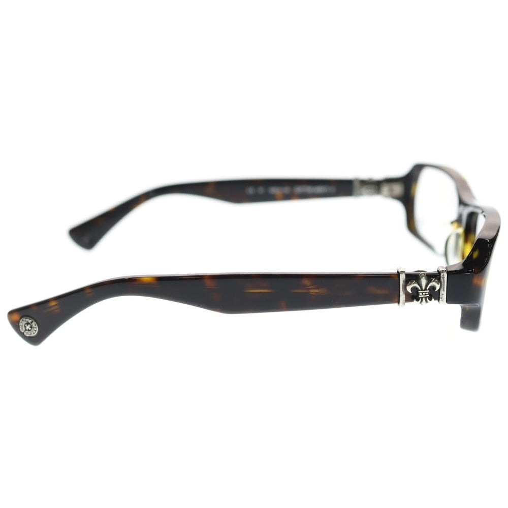 CHROME HEARTS(クロムハーツ) GITTIN ANY?-2 BSフレアテンプル スクエアフレームアイウェア 眼鏡 ブラウン
