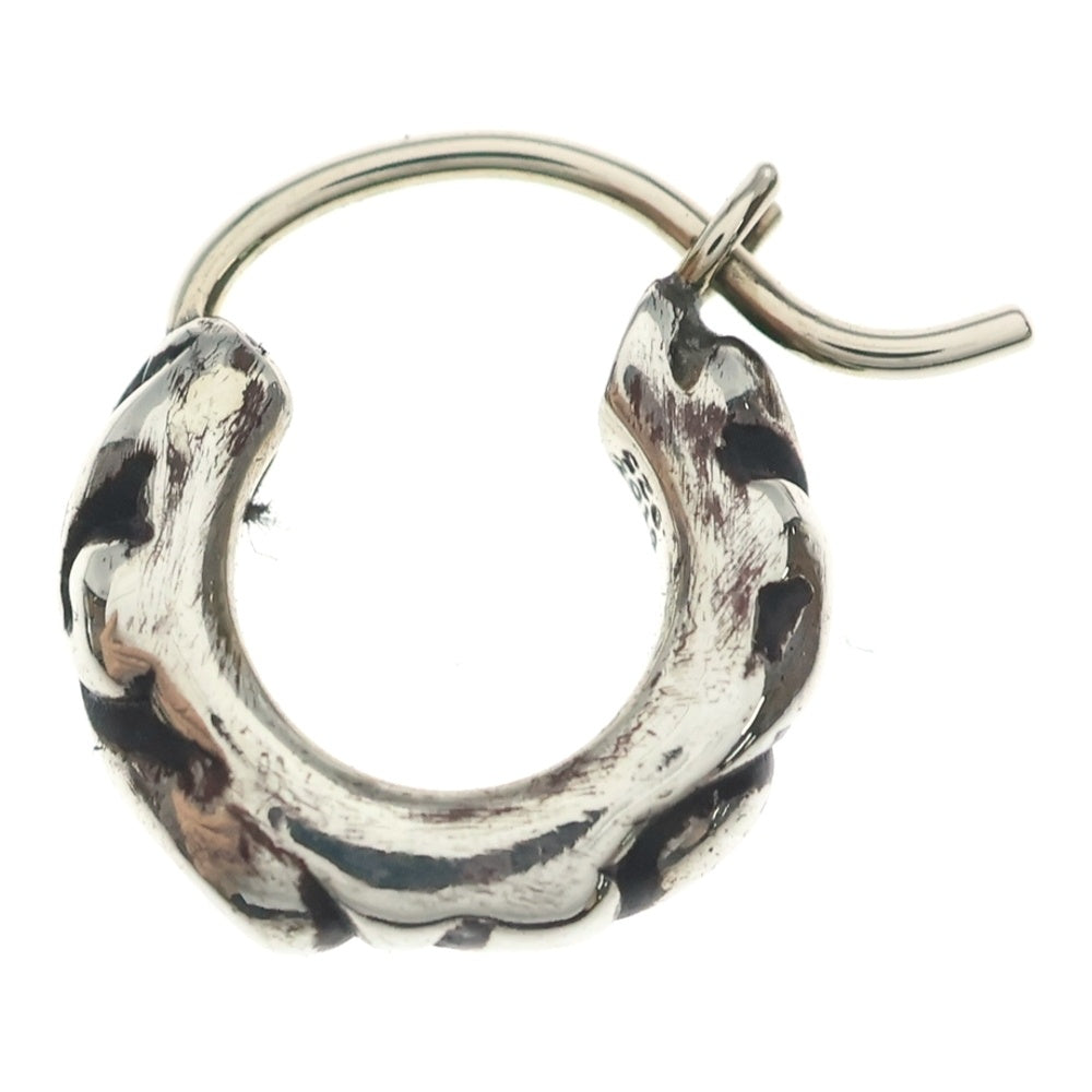 CHROME HEARTS(クロムハーツ) TNY HOOP SCRL タイニースクロールフープ シルバーピアス シルバー
