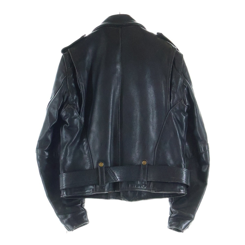 VANSON(バンソン) C2 裏地キルティング レザー ダブルライダースジャケット ブラック