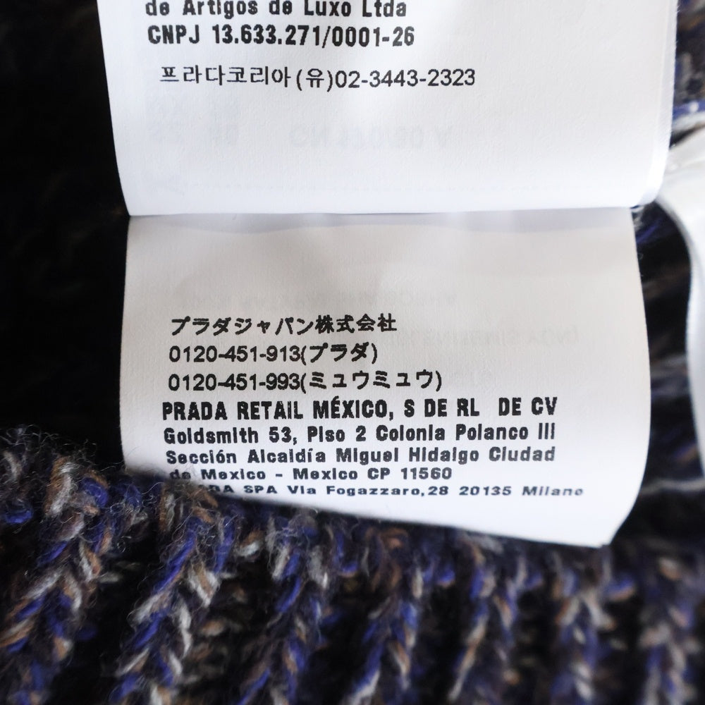 miumiu(ミュウミュウ) ローゲージ ウール メランジニット セーター ブルー/ネイビー レディース MML847 S232