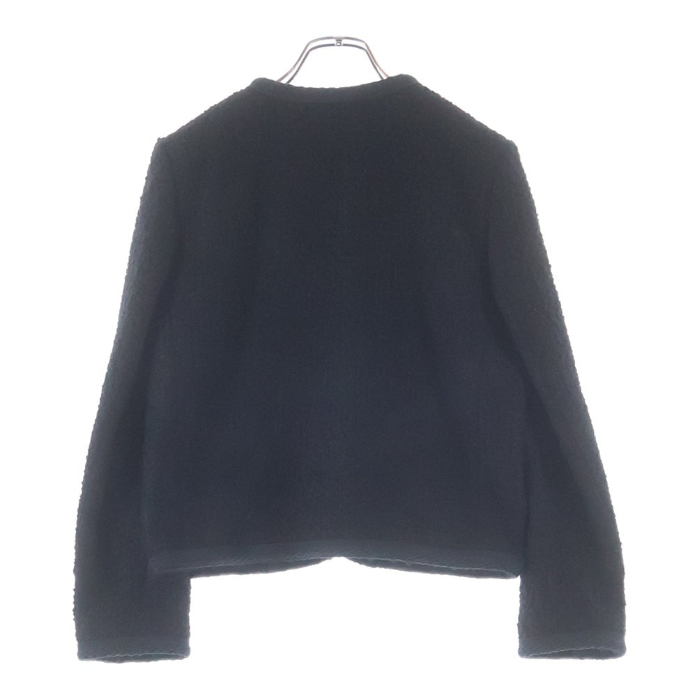 CELINE(セリーヌ) カシミヤ ウール クラシックフィット クルーネック パイピング チェルシージャケット ブラック レディース 2V34T593V.38NO