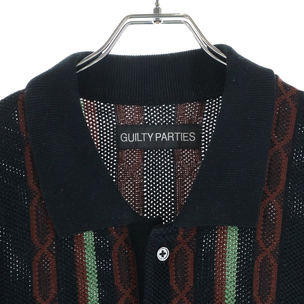 WACKO MARIA(ワコマリア) 24SS STRIPED JACQUARD SUMMER KNIT POLO SHIRT ストライプジャガードサマーニットポロシャツ 24SS-WMK-KN20