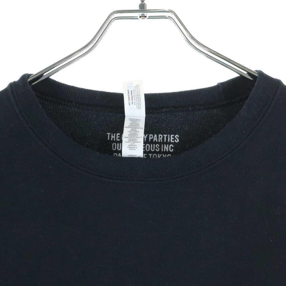 WACKO MARIA(ワコマリア) 24SS 56 TATTOO STUDIO SWEAT SHIRT スカル スウェットシャツ トレーナー ブラック