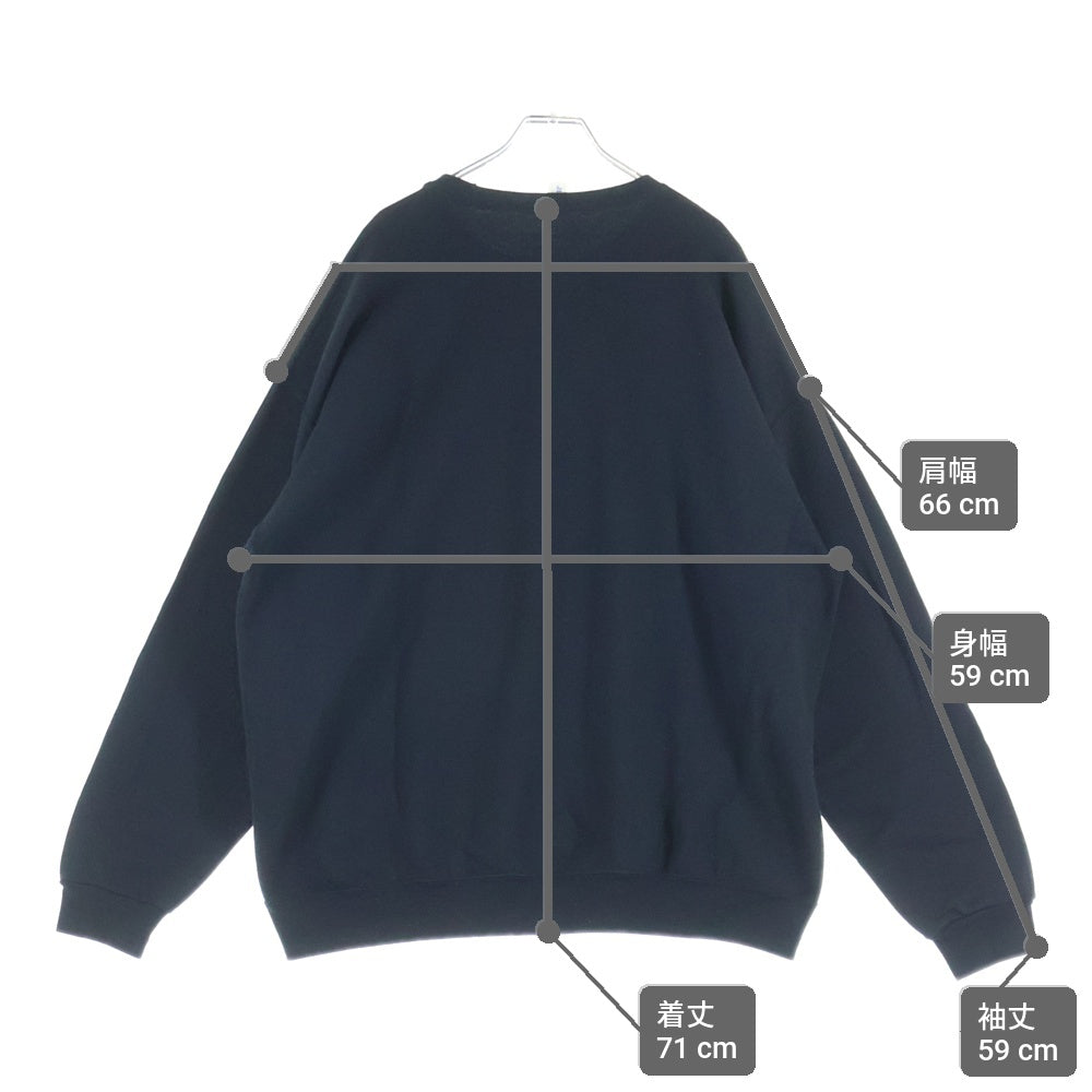 WACKO MARIA(ワコマリア) 24SS 56 TATTOO STUDIO SWEAT SHIRT スカル スウェットシャツ トレーナー ブラック