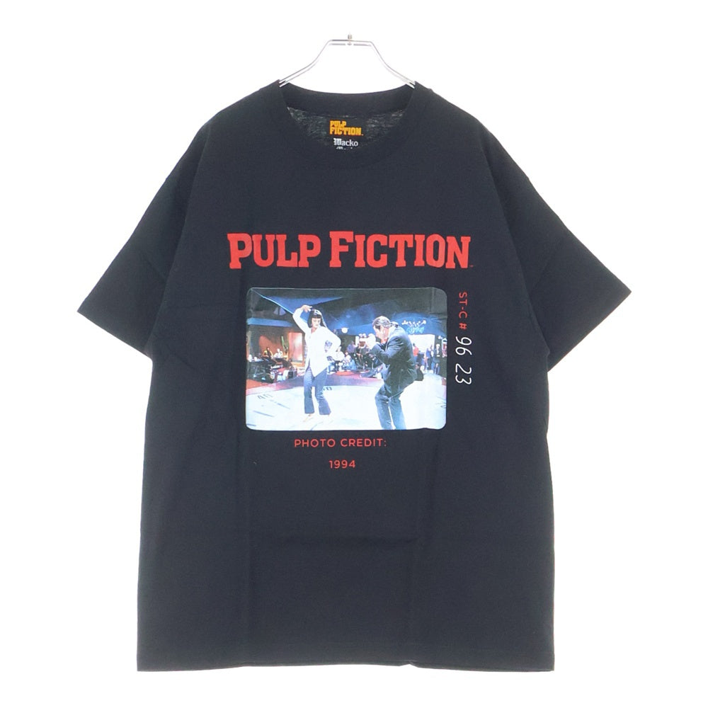 WACKO MARIA(ワコマリア) PULP FICTION CREWNECK T-SHIRT パルプフィクション Tシャツ ブラック PF-WM-TEE06