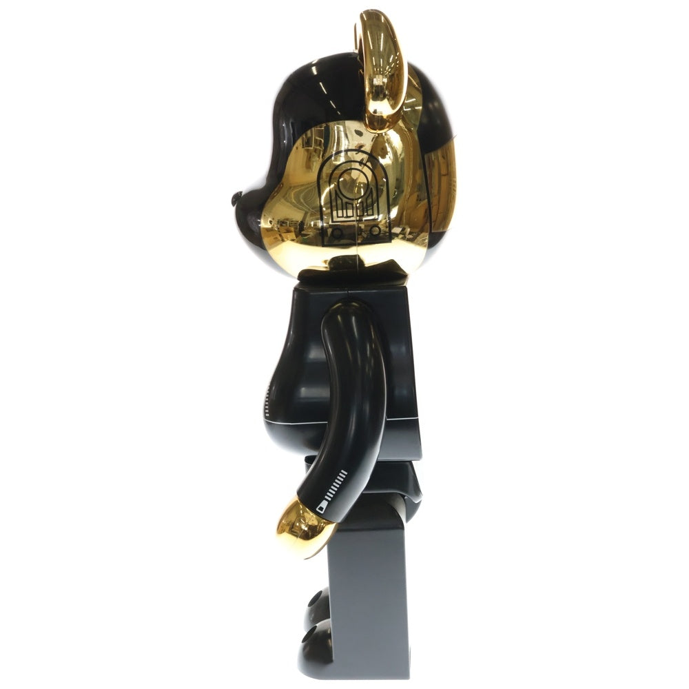 MEDICOM TOY(メディコムトイ) BE@RBRICK 1000% DAFTPUNK ベアブリック ダフトパンク フィギュア 人形 ブラック/ゴールド