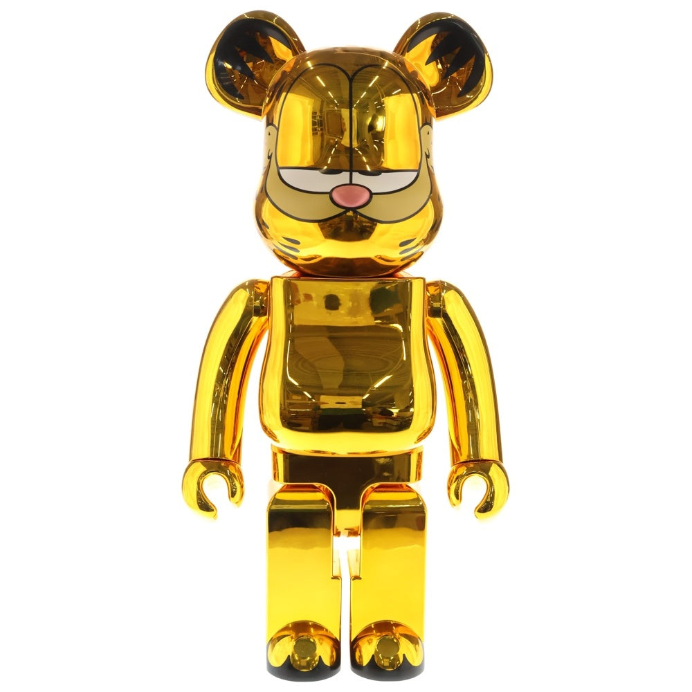 MEDICOM TOY(メディコムトイ) BE@RBRICK GARFIELD GOLD CHROME Ver. 1000% ベアブリック ガーフィールド フィギュア人形 ゴールド