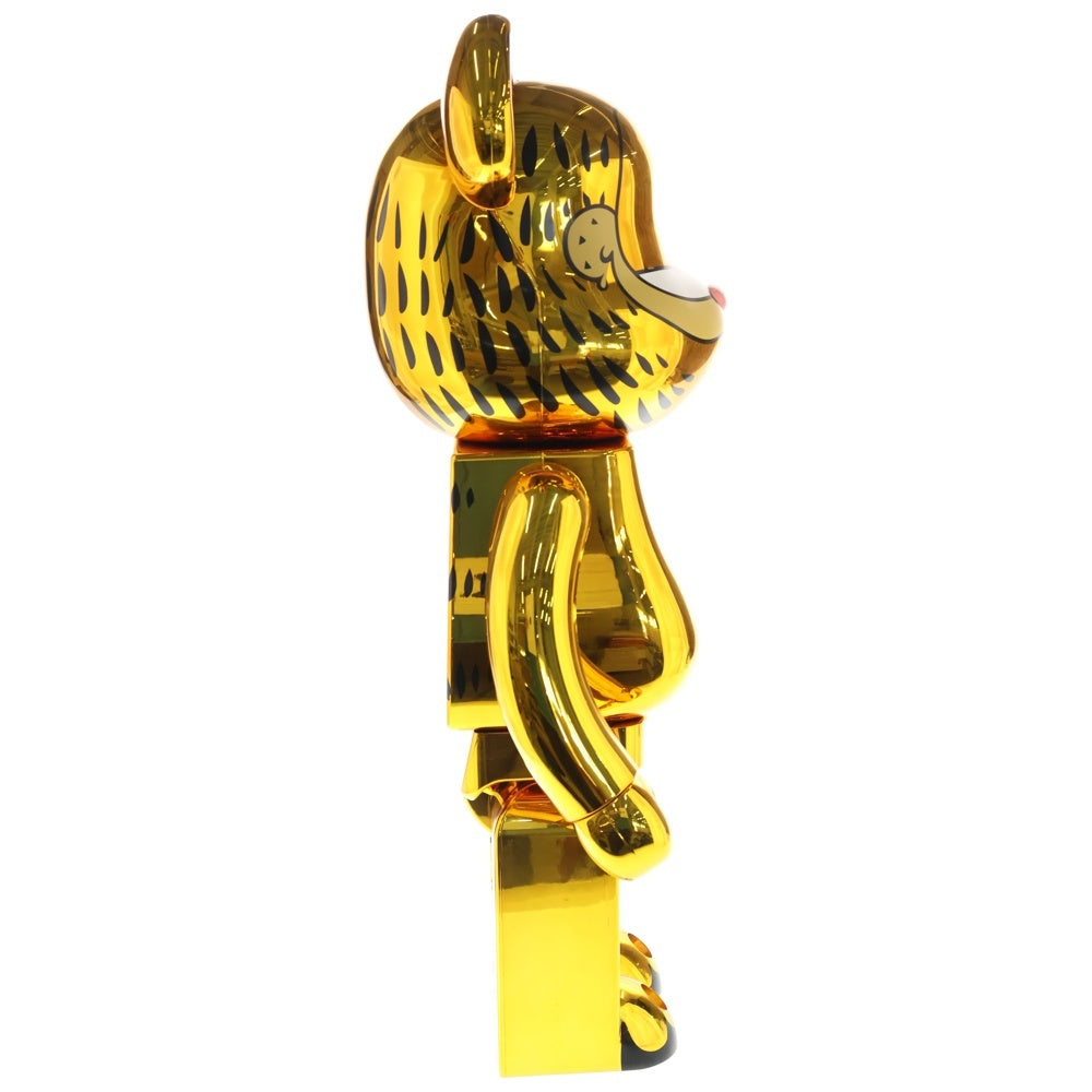 MEDICOM TOY(メディコムトイ) BE@RBRICK GARFIELD GOLD CHROME Ver. 1000% ベアブリック ガーフィールド フィギュア人形 ゴールド