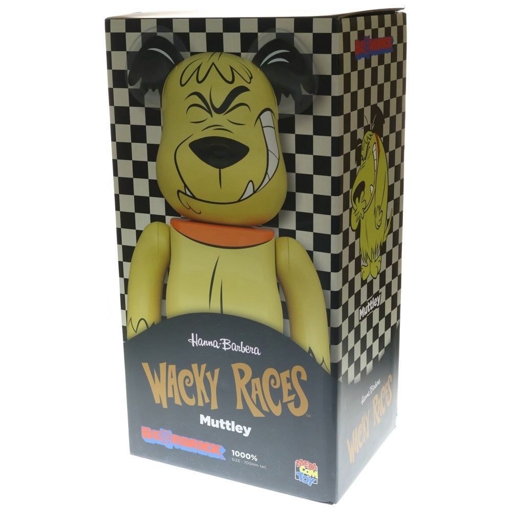 MEDICOM TOY(メディコムトイ) BE@RBRICK Muttley WACKYRACES 1000% ベアブリック チキチキ猛レース ケンケン フィギュア 人形 ベージュ
