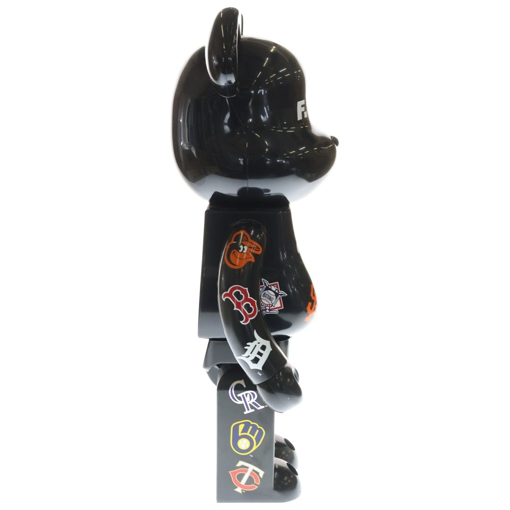 MEDICOM TOY(メディコムトイ) BE@RBRICK F.C.R.B. × MLB 1000% (ALL TEAM) ベアブリック ブリストル メージャーリーグ ベースボールフィギュア 人形 ブラック