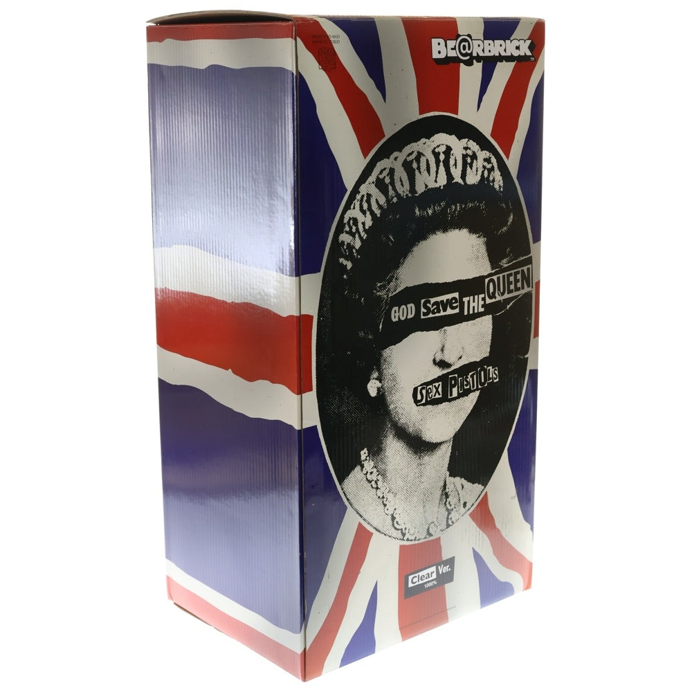 MEDICOM TOY(メディコムトイ) BE@RBRICK Sex Pistols God Save The Queen Clear Ver. 1000% ベアブリック セックス ピストルズ ゴッド セイヴ ザ クイーン クリアバージョン フィギュア 人形