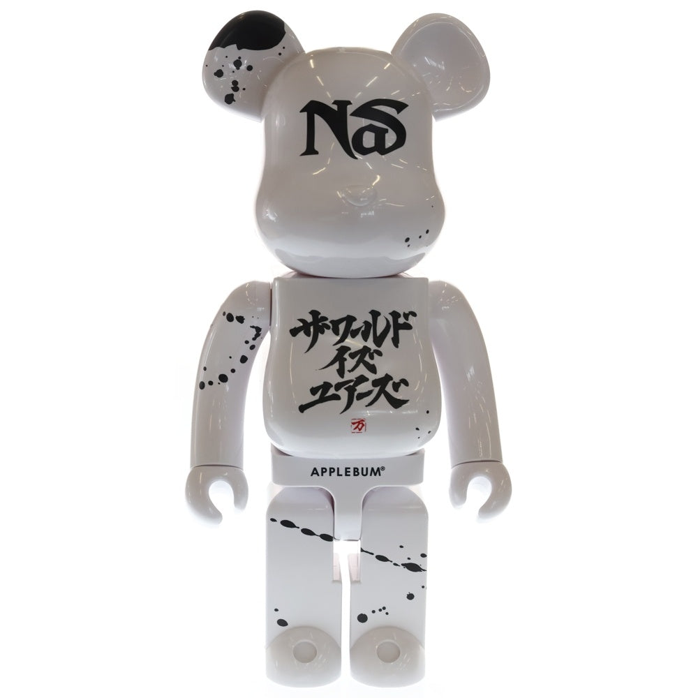 MEDICOM TOY(メディコムトイ) BE@RBRICK ×XNAS × APPLEBUM ベアブリック ナズ アップルバム ベアブリック フィギュア 人形 1000% ホワイト
